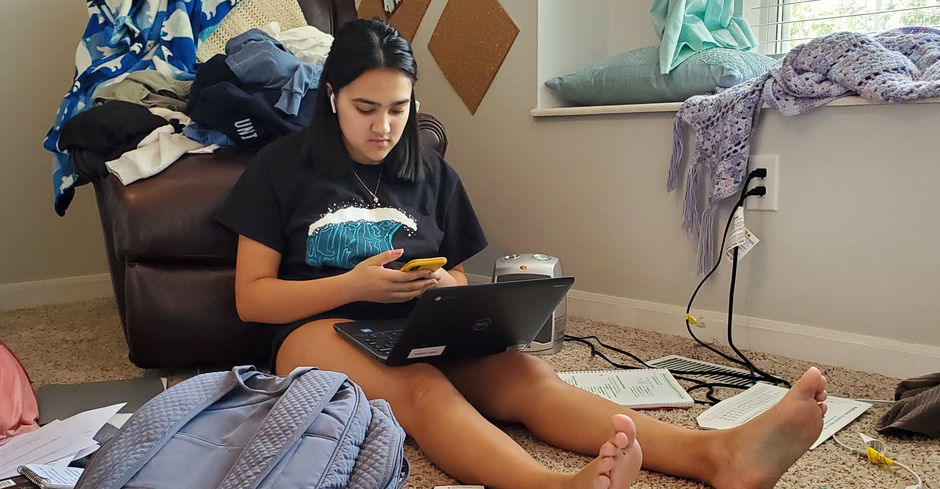 Student struggling with virtual school